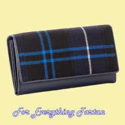 Patriot Modern Tartan Fabric Leather Medium Ladies Purse Wallet