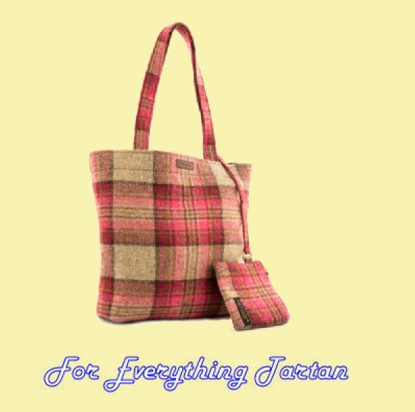 Image 0 of Norham Tweed Check Fabric Large Ladies Shopper Bag
