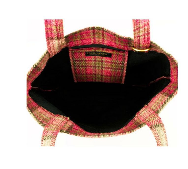 Image 7 of Norham Tweed Check Fabric Large Ladies Shopper Bag