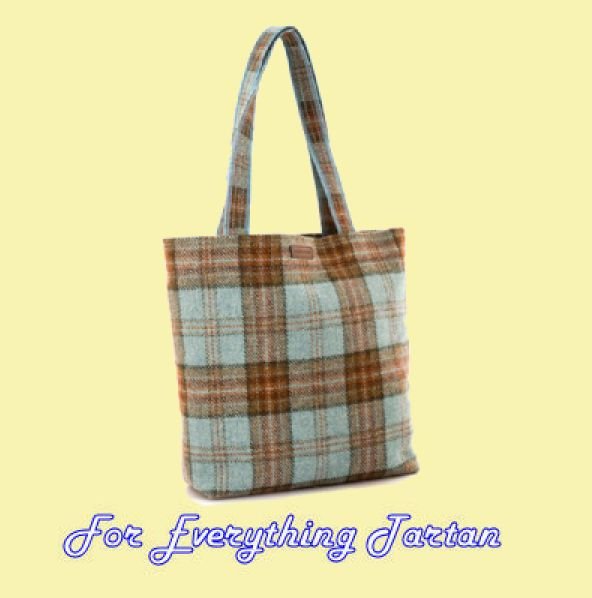 Image 2 of Ferniehirst Tweed Check Fabric Large Ladies Shopper Bag
