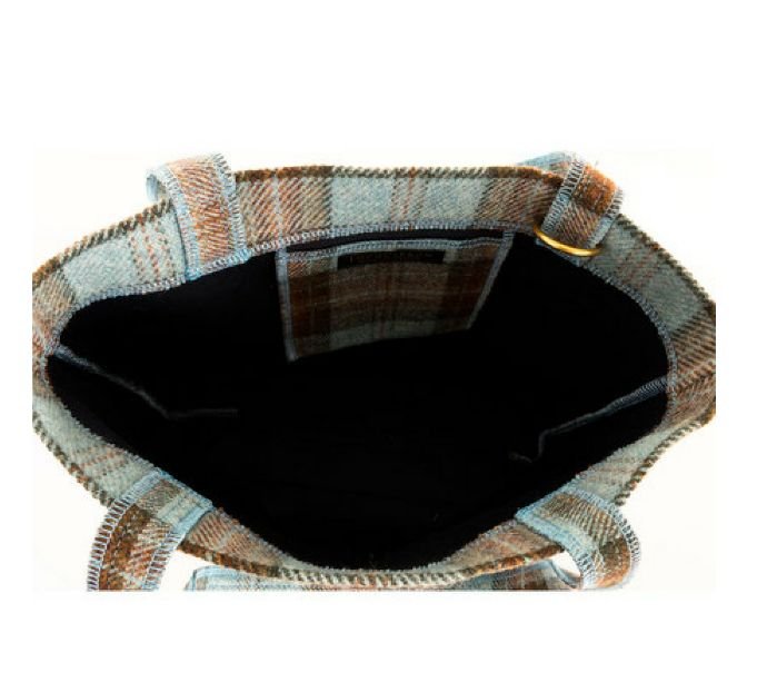 Image 7 of Ferniehirst Tweed Check Fabric Large Ladies Shopper Bag