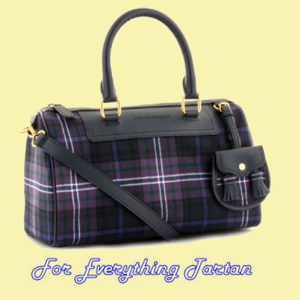 Image 0 of Scotland Forever Modern Tartan Fabric Leather Small Ladies Handbag