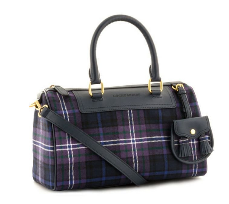 Image 1 of Scotland Forever Modern Tartan Fabric Leather Small Ladies Handbag