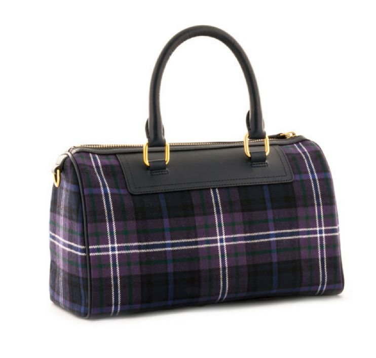 Image 3 of Scotland Forever Modern Tartan Fabric Leather Small Ladies Handbag