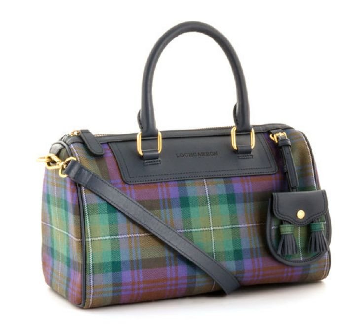 Image 1 of Isle Of Skye Tartan Fabric Leather Small Ladies Handbag