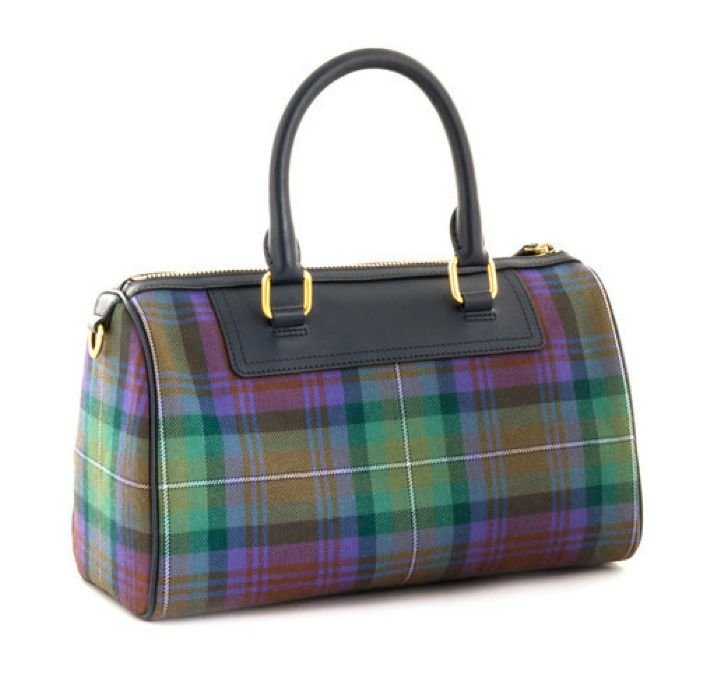 Image 3 of Isle Of Skye Tartan Fabric Leather Small Ladies Handbag