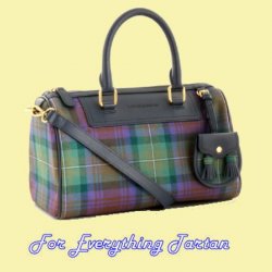 Isle Of Skye Tartan Fabric Leather Small Ladies Handbag