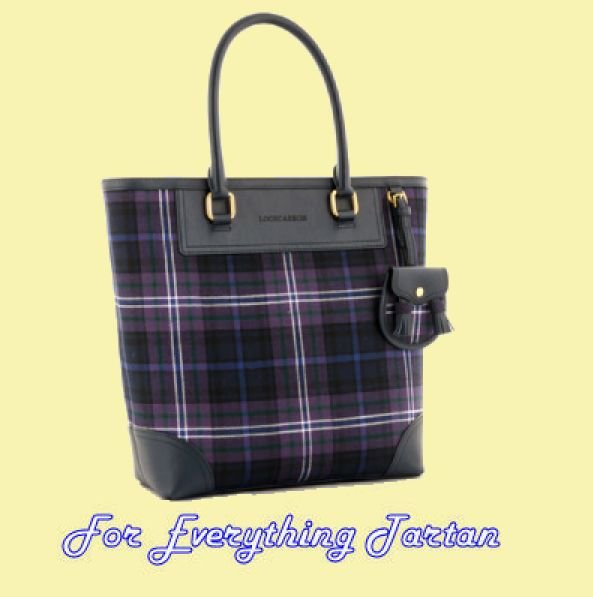 Image 0 of Scotland Forever Modern Tartan Fabric Leather Large Ladies Handbag
