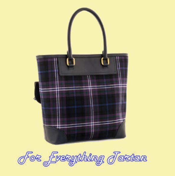 Image 2 of Scotland Forever Modern Tartan Fabric Leather Large Ladies Handbag