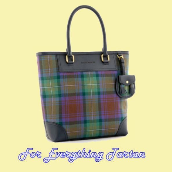 Image 0 of Isle of Skye Tartan Fabric Leather Large Ladies Handbag