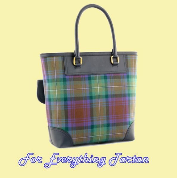 Image 2 of Isle of Skye Tartan Fabric Leather Large Ladies Handbag