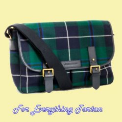 Douglas Modern Tartan Fabric Leather Large Satchel Shoulder Bag