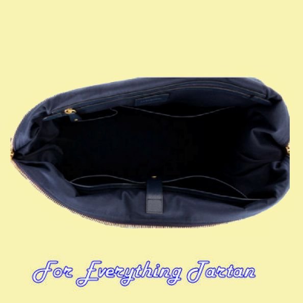 Image 4 of Douglas Modern Tartan Fabric Leather Large Travel Shoulder Bag