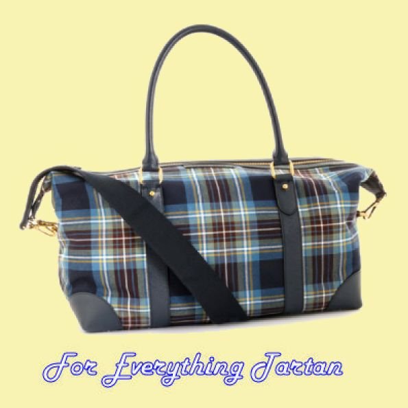 Image 0 of Holyrood Modern Tartan Fabric Leather Large Travel Shoulder Bag