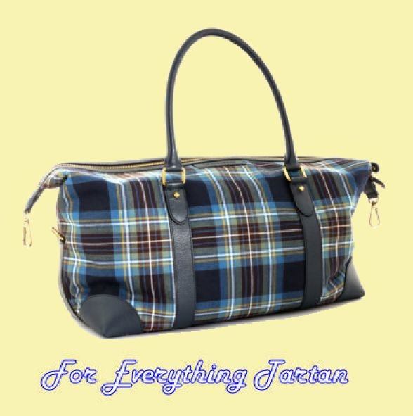 Image 2 of Holyrood Modern Tartan Fabric Leather Large Travel Shoulder Bag