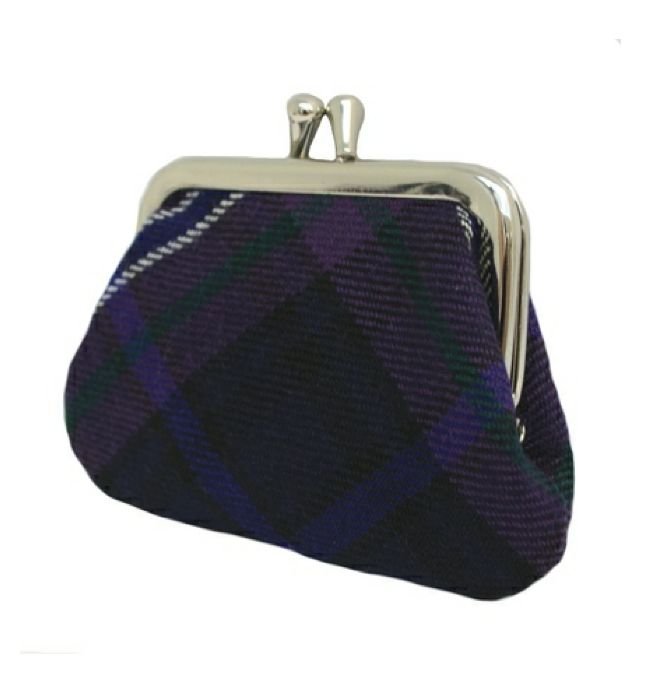 Image 1 of Scotland Forever Modern Tartan Fabric Framed Small Ladies Coin Purse 