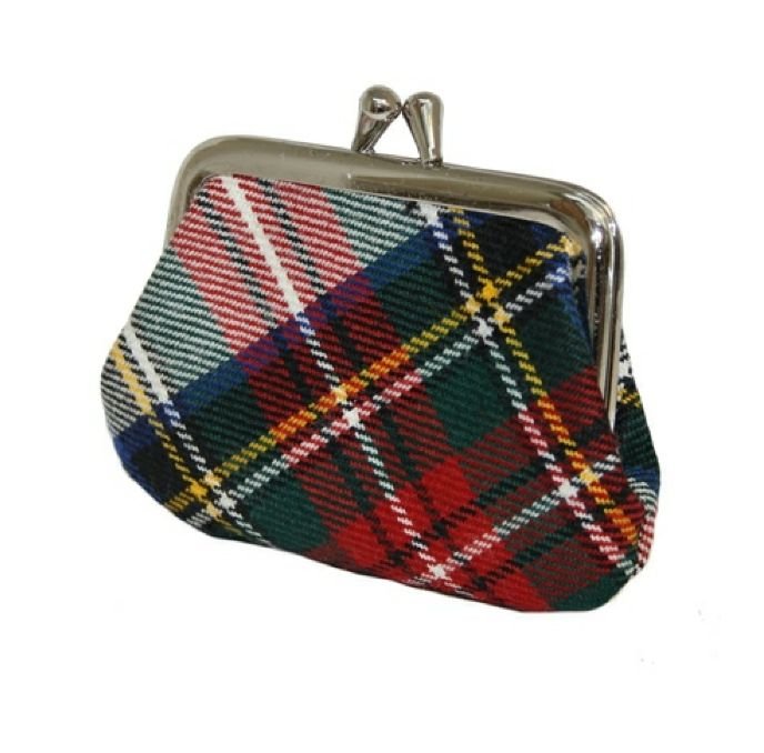 Image 1 of Royal Stewart Modern Tartan Fabric Framed Small Ladies Coin Purse 