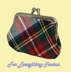 Royal Stewart Modern Tartan Fabric Framed Small Ladies Coin Purse 