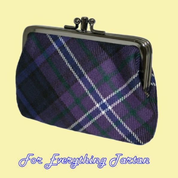 Image 0 of Scotland Forever Modern Tartan Fabric Framed Medium Ladies Double Purse 