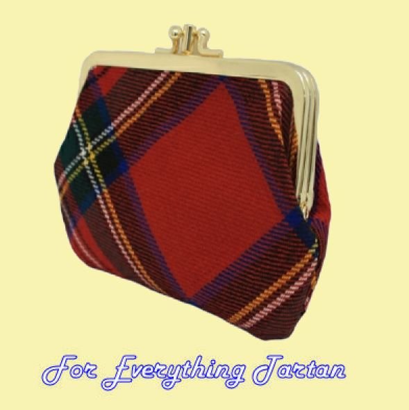 Image 0 of Royal Stewart Modern Tartan Fabric Framed Medium Ladies Double Purse 