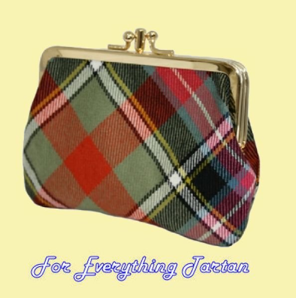 Image 0 of Bruce Of Kinnaird Ancient Tartan Fabric Framed Medium Ladies Double Purse 