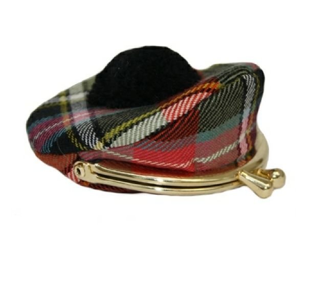 Image 1 of Bruce Of Kinnaird Ancient Tartan Fabric Framed Small Ladies Tam Coin Purse 