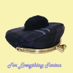 Scotland Forever Modern Tartan Fabric Framed Small Ladies Tam Coin Purse 