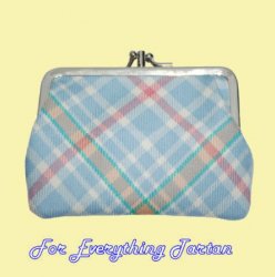 Peter Rabbit Tartan Fabric Framed Medium Ladies Double Purse 