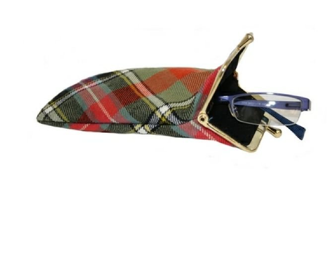 Image 1 of Bruce Of Kinnaird Ancient Tartan Fabric Framed Glasses Spectacles Soft Case 