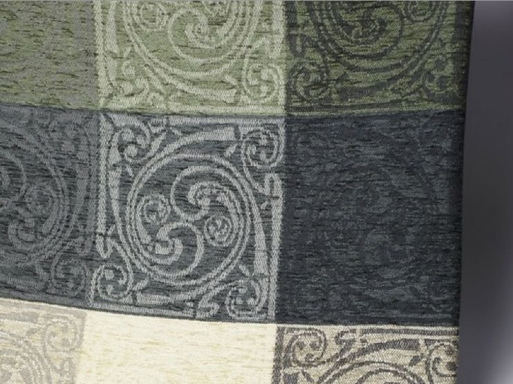 Image 3 of Celtic Spiral Merlin Chenille Wool Jacquard Blanket Throw