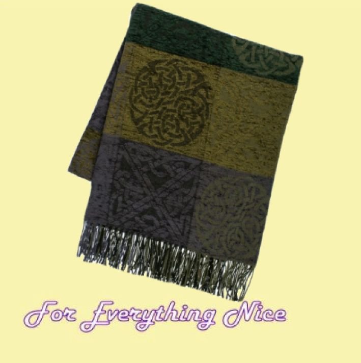 Image 0 of Celtic Knot Loudon Chenille Wool Jacquard Blanket Throw