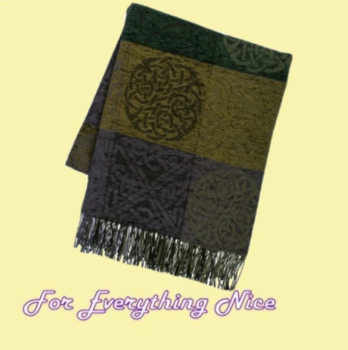 Image 0 of Celtic Knot Loudon Chenille Wool Jacquard Blanket Throw