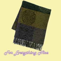 Celtic Knot Loudon Chenille Wool Jacquard Blanket Throw