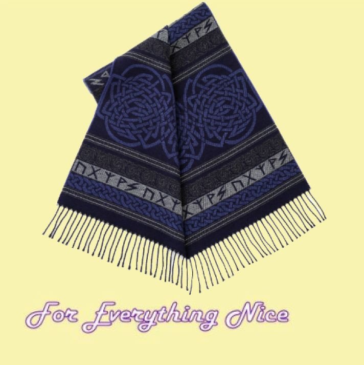 Image 0 of Runic Borthwick Wool Fringed Jacquard Scarf