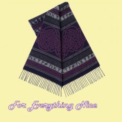 Runic Heriot Wool Fringed Jacquard Scarf