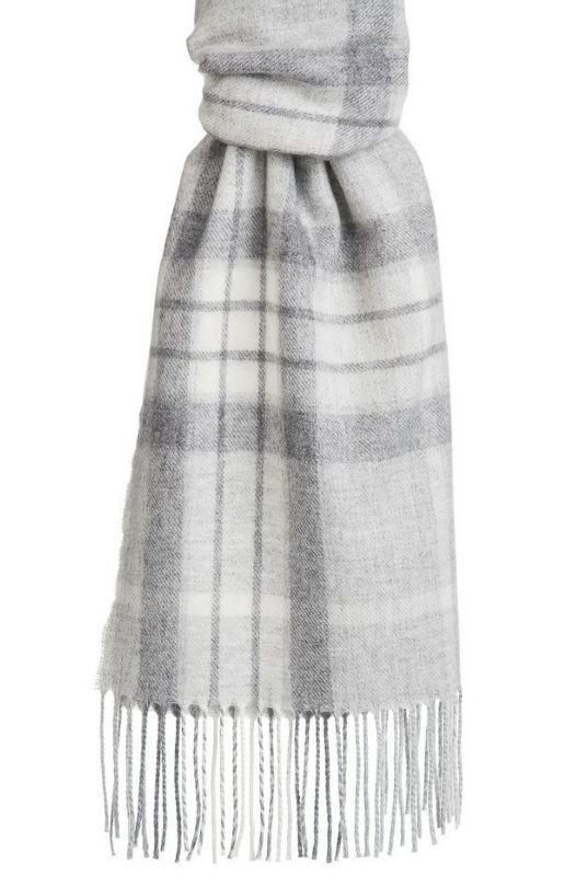Image 1 of Arctic Cotton Premier Luxury Fringed Wool Blend Scarf