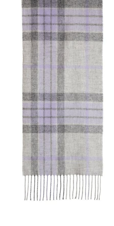 Image 3 of Arctic Viola Premier Luxury Fringed Wool Blend Scarf