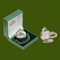 Adare Manor Themed Round Shaped Chain Stylish Pewter Pocket Watch