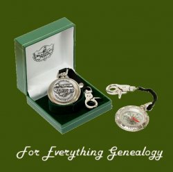 Gretna Green Scotland Themed Pewter Boxed Compass With Belt Lanyard