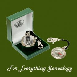 Golf Cart Themed Pewter Boxed Compass With Belt Lanyard