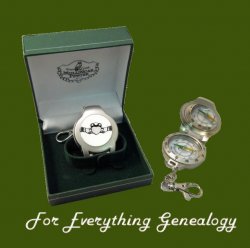 Claddagh Ireland Themed Pewter Boxed Compass With Belt Clip