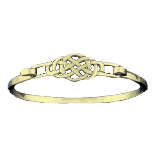 Image 1 of Celtic Knot Interlace Design 9K Yellow Gold Bangle