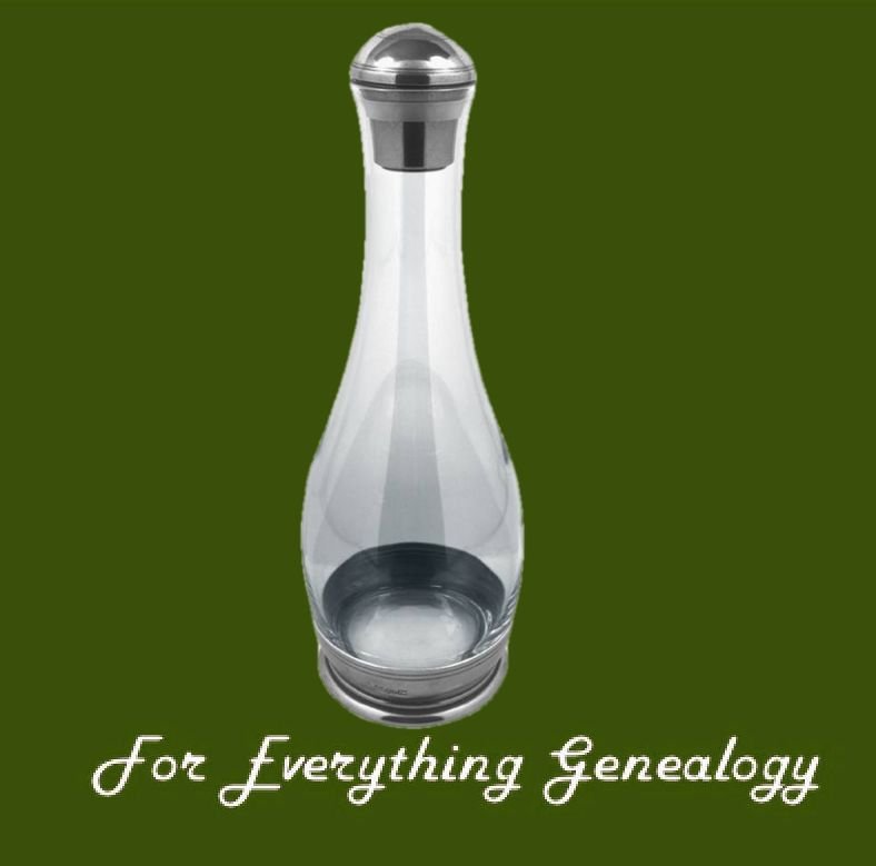Image 0 of Vogue Stylish Pewter Dome Stopper Detail Boxed Crystal Decanter