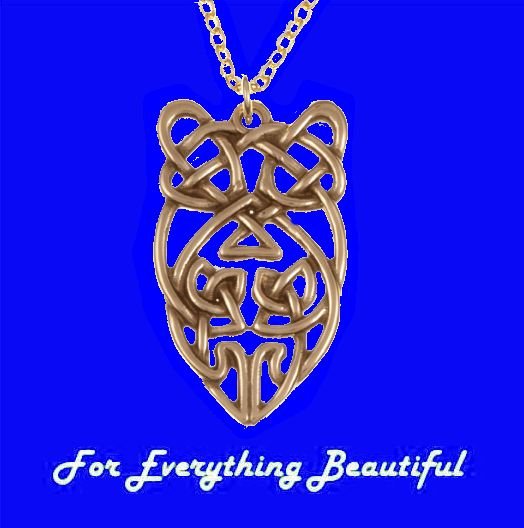 Image 0 of Celtic Owl Open Knotwork Circular Bronze Pendant
