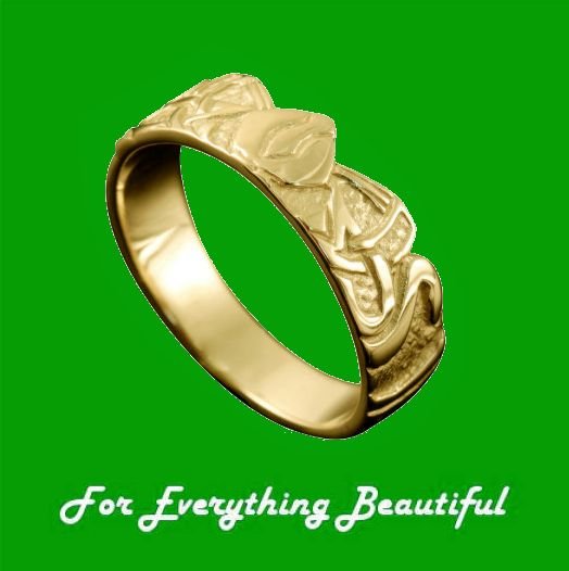 Image 0 of Three Nornes Norse Mythology Ladies 18K Yellow Gold Ring Sizes A-Q