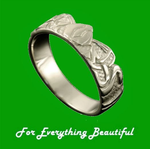 Image 0 of Three Nornes Norse Mythology Ladies Palladium Ring Sizes A-Q