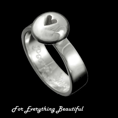 Image 0 of Peerie Smoorikins Little Kisses Ladies Sterling Silver Ring Band Size A-Q