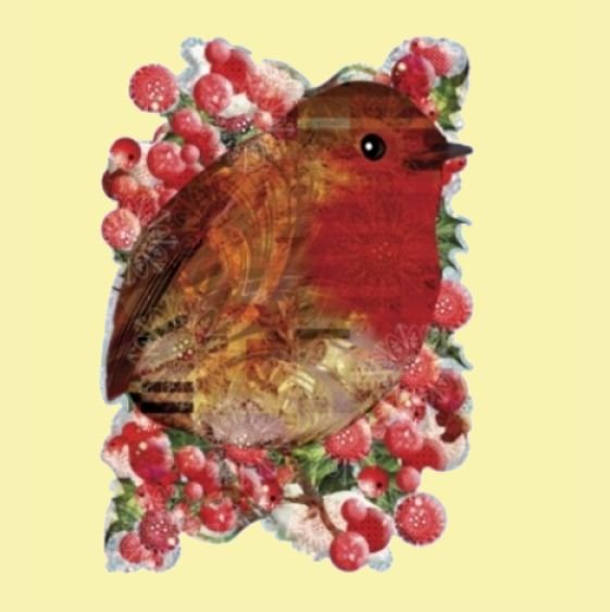 Image 0 of Round Red Robin Bird Themed Maestro Wooden Jigsaw Puzzle 300 Pieces