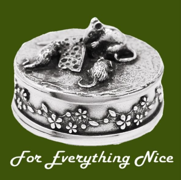 Image 0 of Bee Insect Themed Bronze Pendant And Pewter Decorative Trinket Box