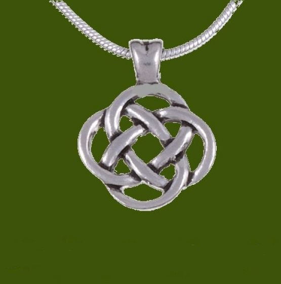 Image 0 of Celtic Infinity Knotwork Design Small Stylish Pewter Pendant 